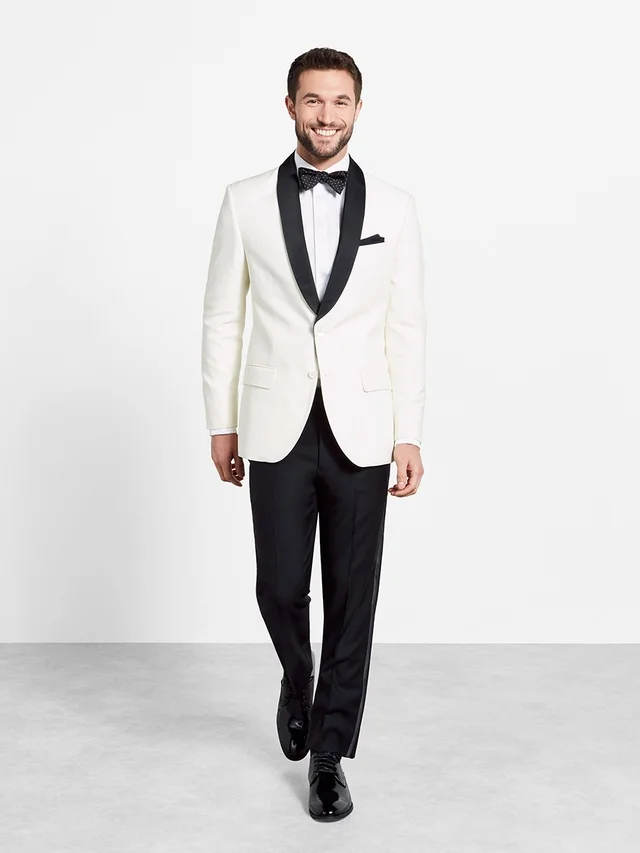 

Latest Coat Pant Designs Ivory White Shawl Lapel Custom Formal Slim Fit Groom Beach Wedding Suits For Men 2 Pieces Masculino