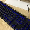 DBPOWER Russian / English 3 Color Backlight Gaming Keyboard Teclado Gamer Floating LED Backlit USB with Similar Mechanical Feel ► Photo 3/6