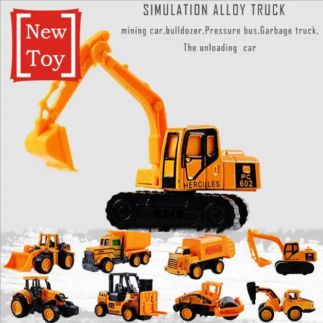 Мини Сплав инженерный автомобиль трактор игрушка самосвал игрушечная классическая модель мини подарок для мальчика WYQ