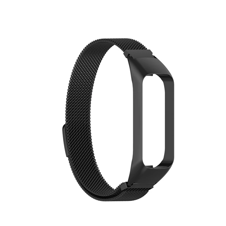 Сменный ремешок для наручных часов из нержавеющей стали для samsung galaxy fit e SM-R375 Smartwatch Milan - Цвет: Black