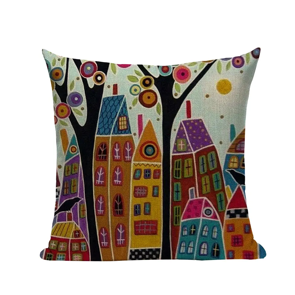 Живописные винтажные Декоративные Чехлы для подушек картина сад Лавандовый