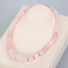 Rose Quartz Necklace Women Diamond Gemstone Power Crystal Party Jade necklace Fine Jewelry Chakra Stone Yoga Necklace Raw Quartz
