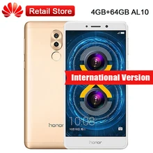 Mondiale Firmware Huawei Honor 6X BLN-AL10 4 GB RAM 64 GB ROM 5.5 “Kirin 655 Double Arrière Caméras D’empreintes Digitales Dual SIM LTE Mobile téléphone