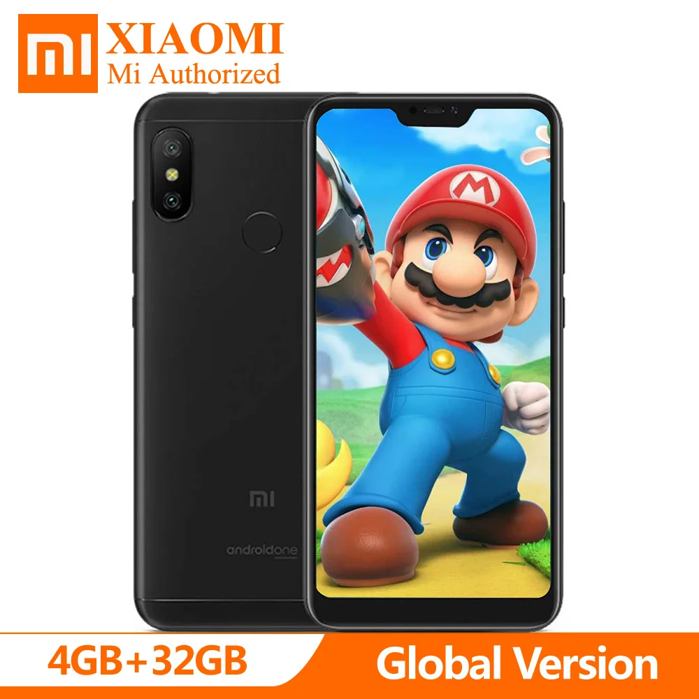Глобальная версия Xiaomi Mi A2 2 Lite 4 ГБ Оперативная память 32 ГБ Встроенная память Snapdragon 625 Octa Core Dual AI Камера 5,84 "Full Экран смартфон Глобальная версия Xiaomi Mi A2 2 Lite 4 ГБ Оперативная память 32 ГБ Встроенная память Snapdragon 625 Octa Core Dual AI Камера 5,84 "Full Экран смартфон
