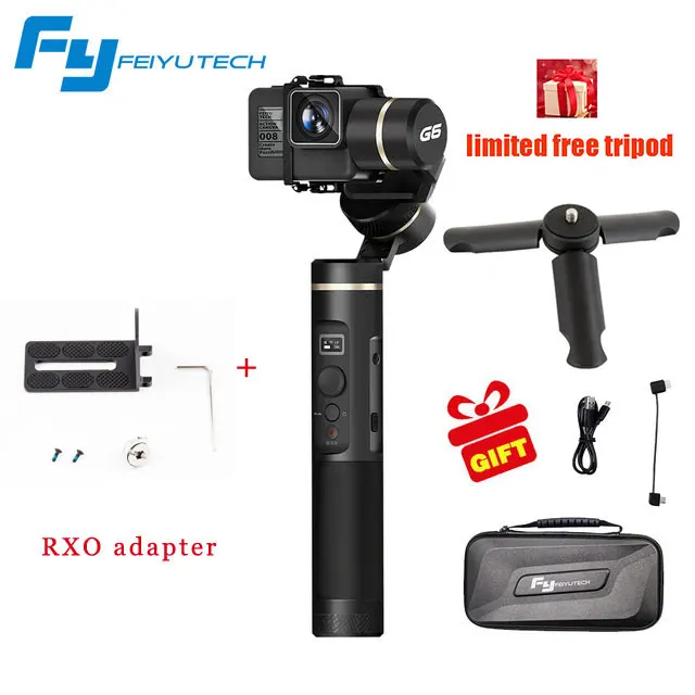 FeiyuTech Feiyu G6 брызг Gimbal 3 оси действие Камера Ручной Стабилизатор для Gopro Hero 6 5 4 RX0 xiaomi yi 4 k OLED Экран - Цвет: Option 4