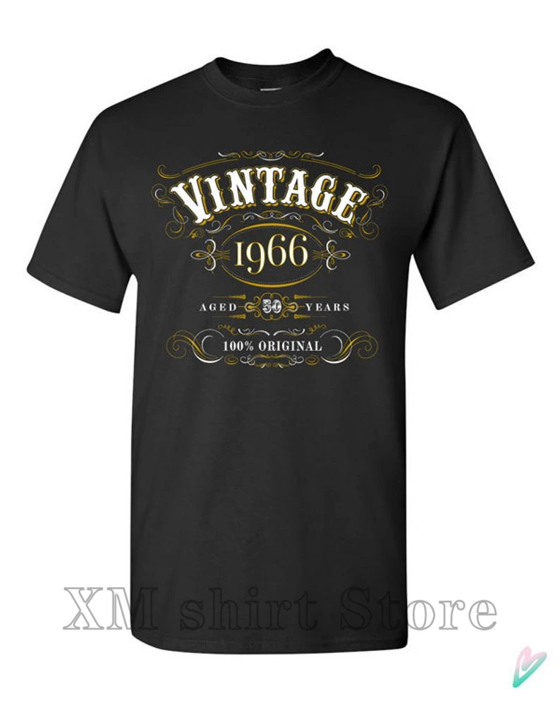 

50th Birthday Gift Vintage 1968 T-shirt Tshirt Shirt men Women Fifty bday Funny Joke Whisky Scotch 100% Original Mom TT05