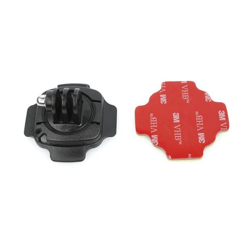 

360 degrees Rotation Mount Base Motorcycle Helmet Rotary Adhesive Base Mounts for Sport cameras Gopro Hero 6 5 4/Xiaomi Yi/SJCAM
