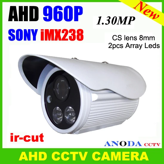 1/3"Sony imx238 AHD 960P HD CVBS video output analog Array Led Waterproof outdoor security CCTV IR camera