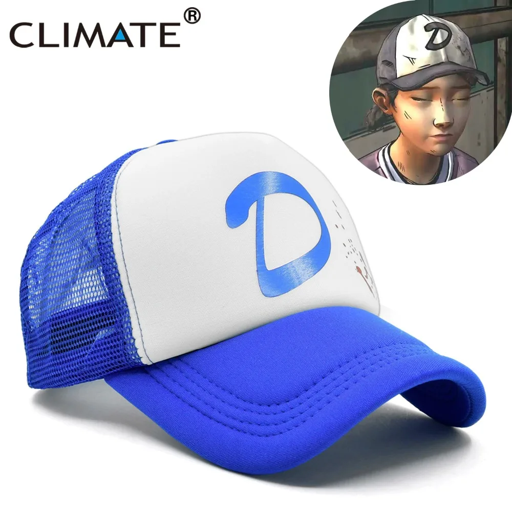 CLIMATE The Walking Die Game Clementine шляпы для косплея шляпа для девочек Клима Coser Zombie Killer летняя крутая Кепка водителя грузовика s головные уборы