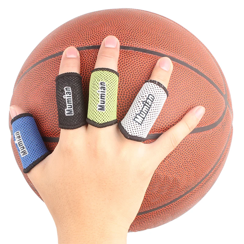 2PC Mumian Elastic Finger Sleeve Nylon Breathable Finger Support Band Basketball Volleyball Elastic Finger Tape Protection Guard