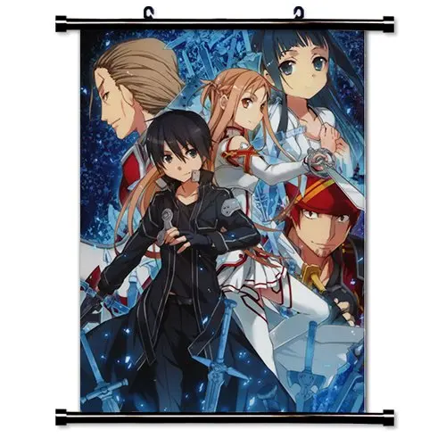 Sword Art Online Wall Scroll Art Silk Fabric Poster 36" x 24"in