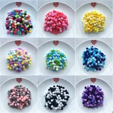 20g (144pcs) 15mm Mix Color Pompom Fur Craft DIY Soft Pom Poms Wedding/Home Decoration Sewing On Cloth Accessories Free Ship