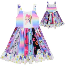 Baby Kids Girl Summer Princess jojo clothes Party Floral Print Tutu Kids Dresses Kids Dress Children Clothing Casual Costume 1pcs girls dress clothes baby girl dresses children lovely cartoon kids girl princess party casual dress clothing 2 color yy1571