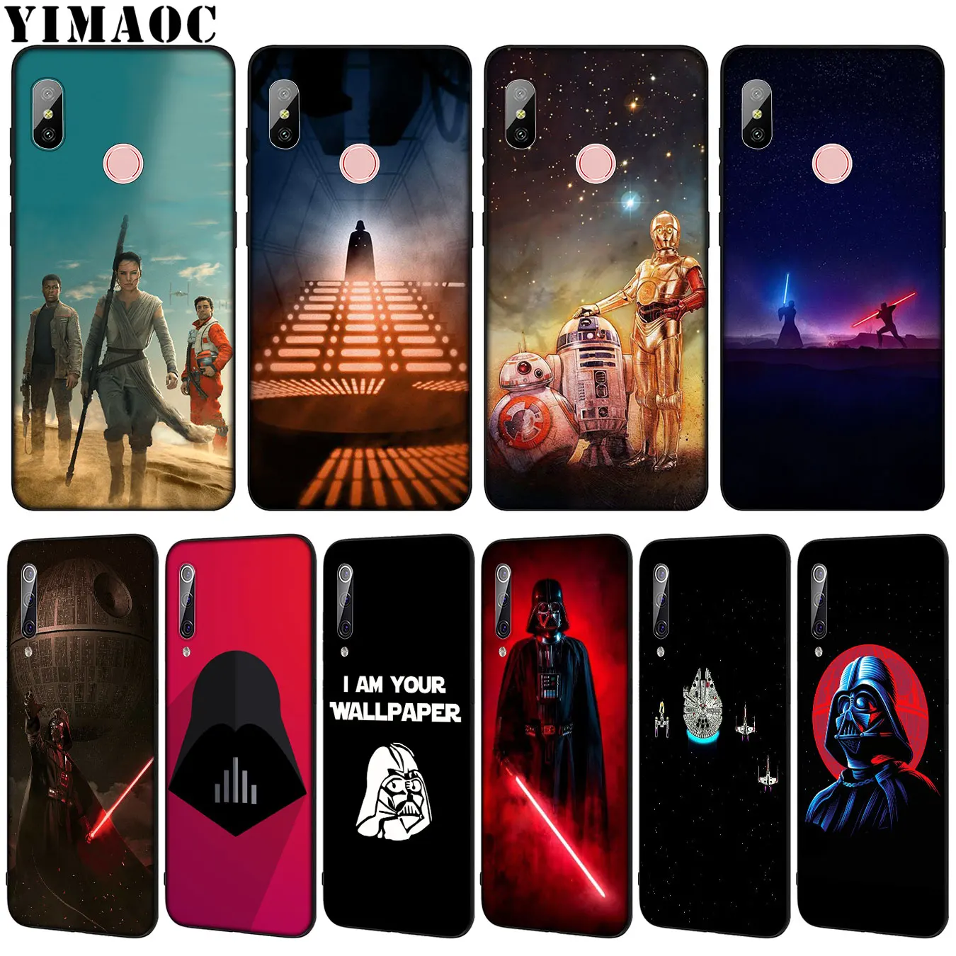 

YIMAOC Star Wars Darth Vader Soft Silicone Phone Case for Xiaomi Mi 9 9T CC9 CC9E A3 PRO 8 SE A2 Lite A1 6 6X 5X f1 MAX 3