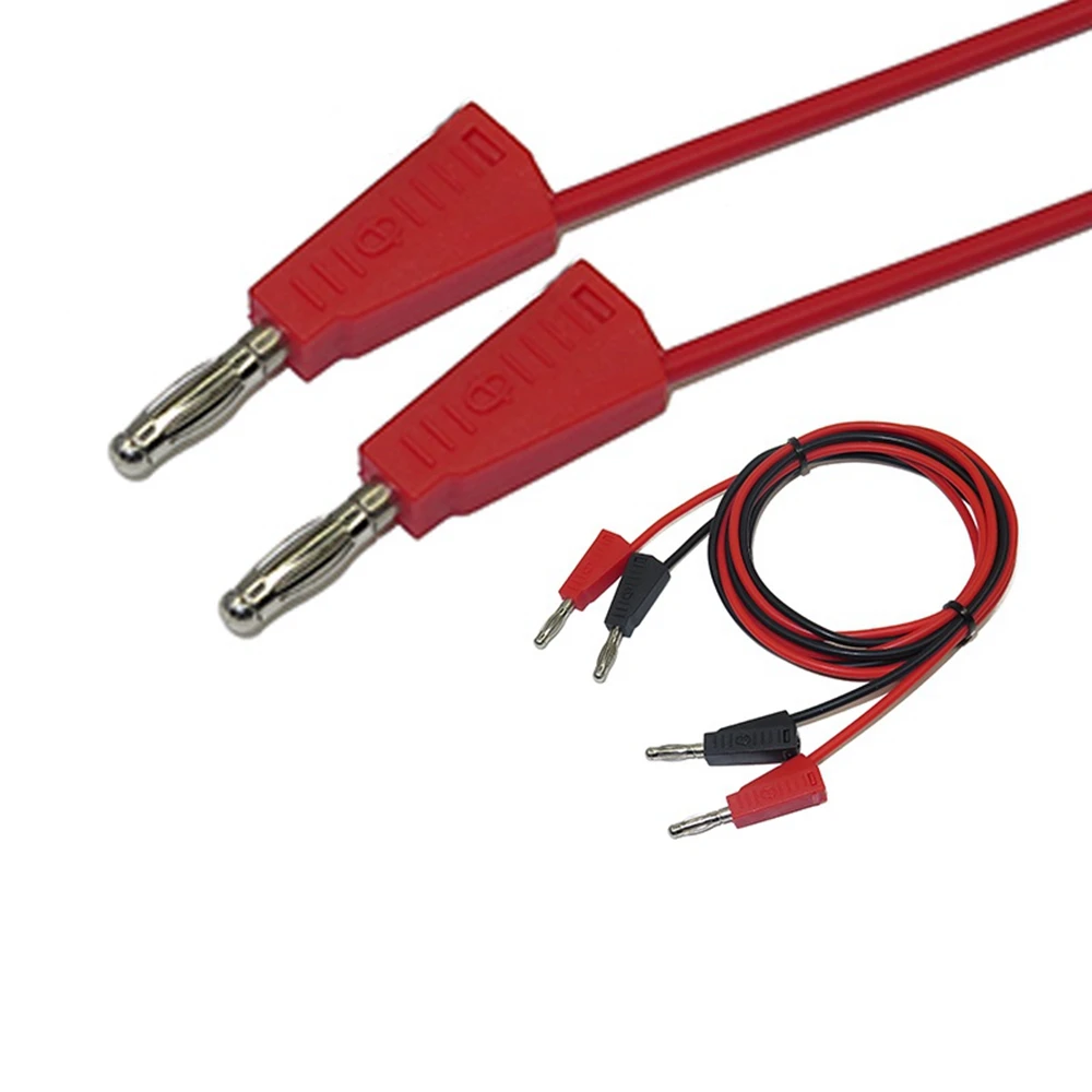 

4MM small ladder tail hole 4MM banana plug stackable test leads(25cm, 10 pcs per package)