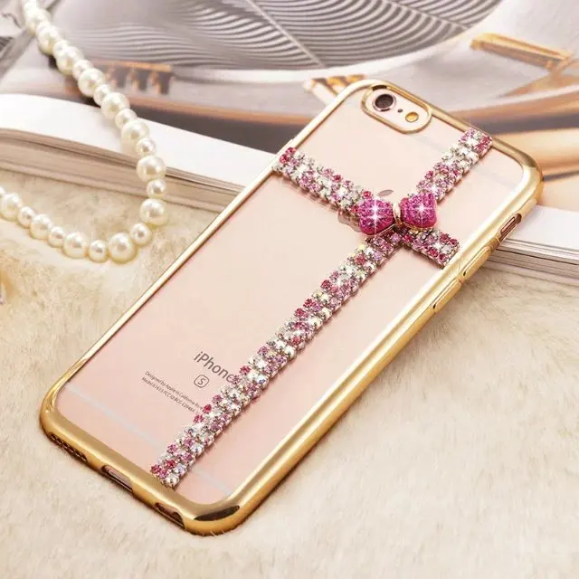 For 3d Bling Iphone 7 Plus Case Ultra Thin Clean Soft Tpu Crystal