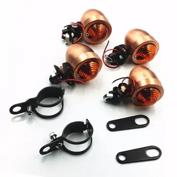 

Amber Turn Signal Fork Clamp Shock Bracket CB VN GN 125 VT Cafe Vintage Cruiser
