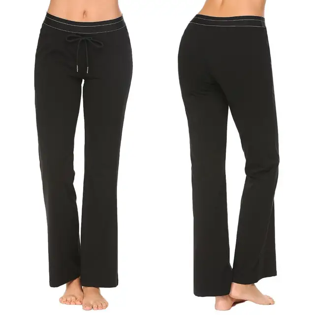 None Elastic Pj Solid Women Pant Lounge Pants Soft Waist Pajama Loose