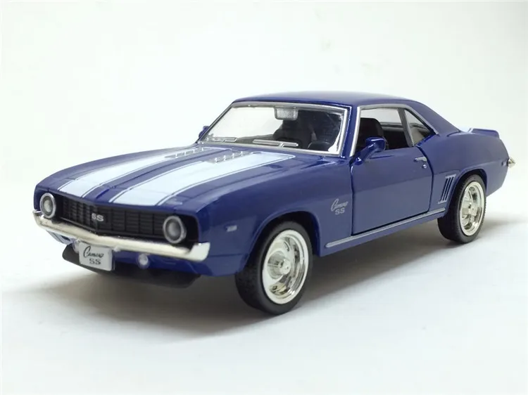 1/36 масштаб США 1969 Chevrolet Camaro SS винтажная литая под давлением металлическая модель автомобиля игрушка для детей Коллекция подарков на день рождения