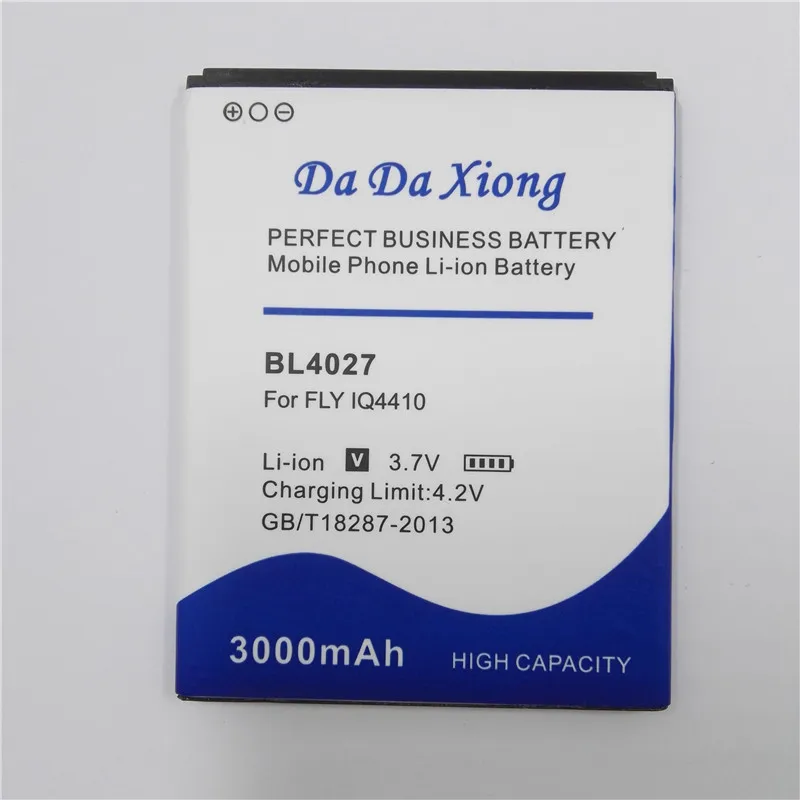 Da Xiong 3000mAh BL4027 батарея для Fly IQ4410 батарея сотового телефона