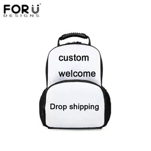 Forudesigns Добро пожаловать Пользовательские Мужской Рюкзак Мужчины Женщины Путешествия Bagpack Прохладный 3D печати для мальчиков девчушки школы Back Pack Рюкзак