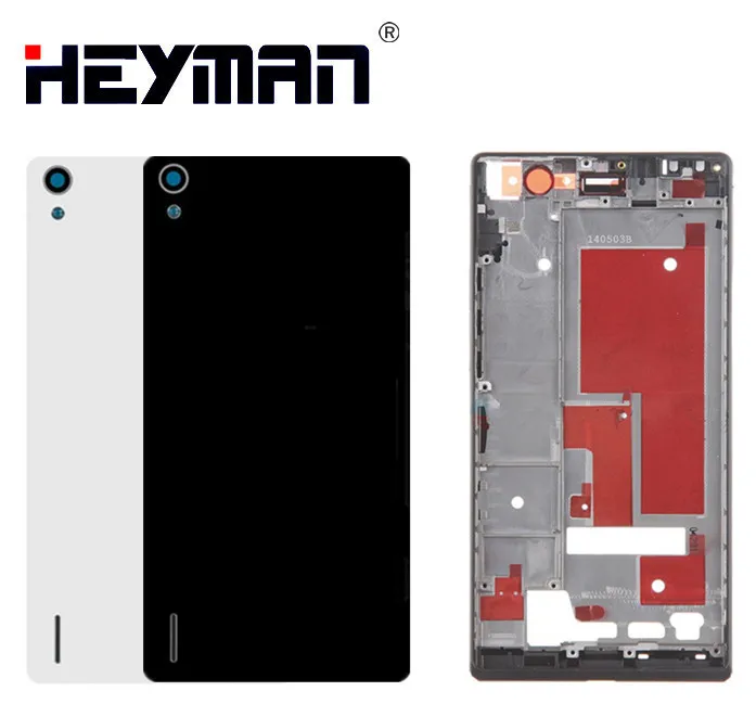 

Housing for Huawei Ascend P7 P7-L10 Screen Middle Front Frame Bezel Holder Frame Back Cover Battery Case door