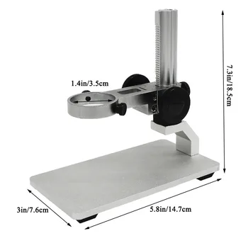 

Aluminum Alloy Microscope Stand Portable Adjustable Manual Focus Digital USB Microscope Holder Support Adjusted Up and Down