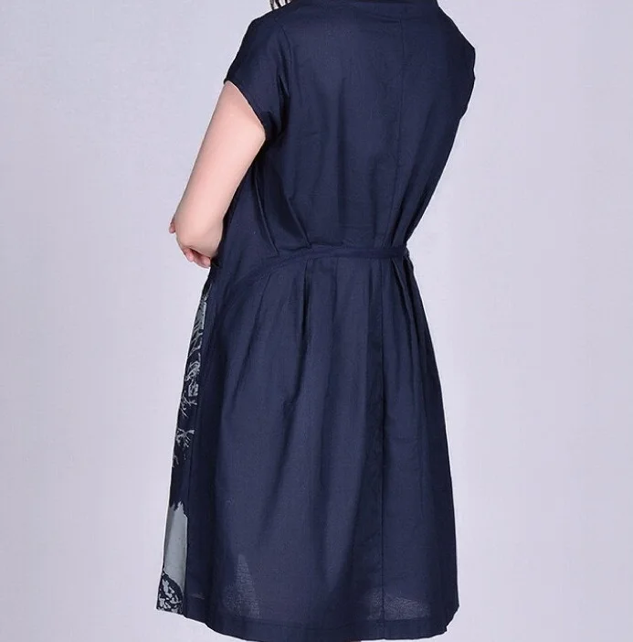 Новые летние платья для беременных из хлопка и льна Большие размеры женские платья с коротким рукавом prengant платья 16084