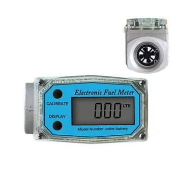 

Turbine Digital Diesel Water Fuel Flow Meter Oval Gear Flow Gauge BSPT/NPT 1 B2