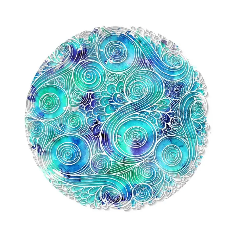 Round Printed Carpets For Living Room