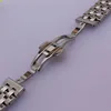 High Quality Stainless Steel Watchband Curved End Silver Bracelet 16mm 18mm 20mm 22mm 24mm Solid Band for brand Watches men new ► Photo 3/6