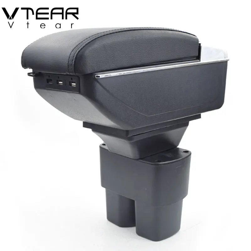 

Vtear For Nissan NV200 armrest box USB Charging interface heighten central Store content box cup holder ashtray accessories part