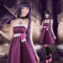 Anime Goku Ruri cosplay Gato Negro vestido de Adultos de Disfraces de Halloween para las mujeres vestidos de fiesta conjunto completo