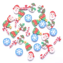 35 pcs Mini Kawaii gomma cartone animato babbo natale albero pupazzo di neve fiocco di neve scuola forniture per ufficio gomma gomma regalo di natale
