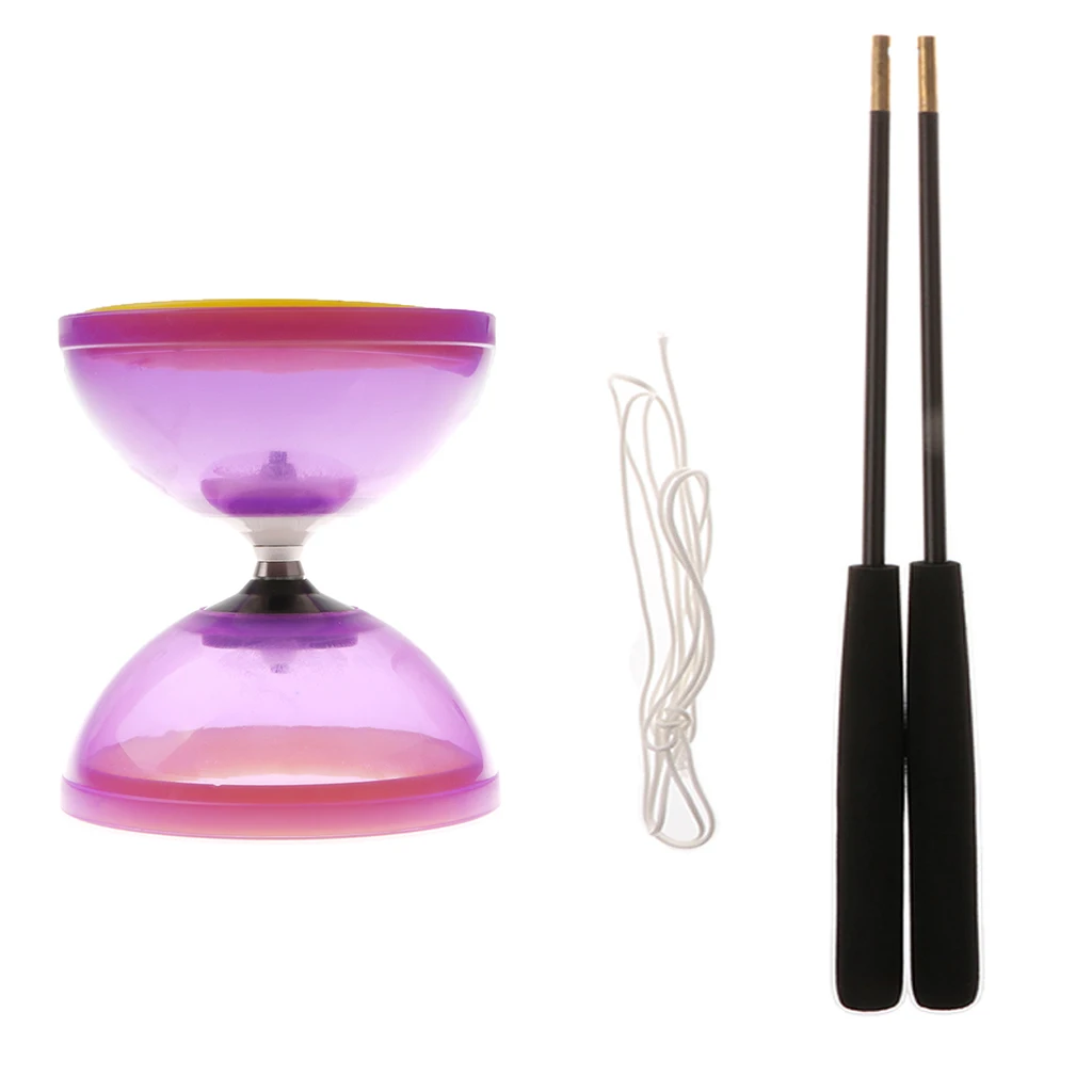 High Performance Diabolo Professional Chinese Yoyo with Handsticks Strings Juggling Triple Bearing Diabolo