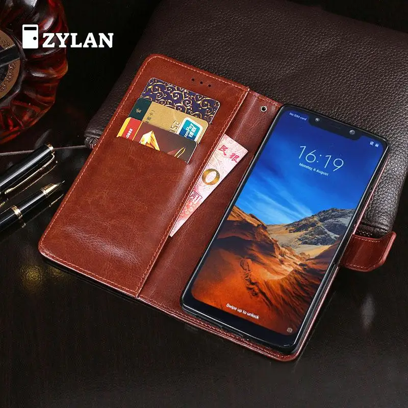 

ZYLAN For Xiaomi Pocophone F1 Case Luxury Flip Wallet Leather Case For Xiaomi Pocophone F1 Cover Magnetic Phone Bags & GIFT
