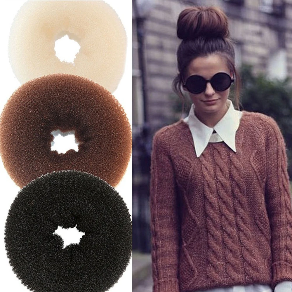 Buy 1PC DIY Pure Knitted Hair Bun Hair Donut Make Your