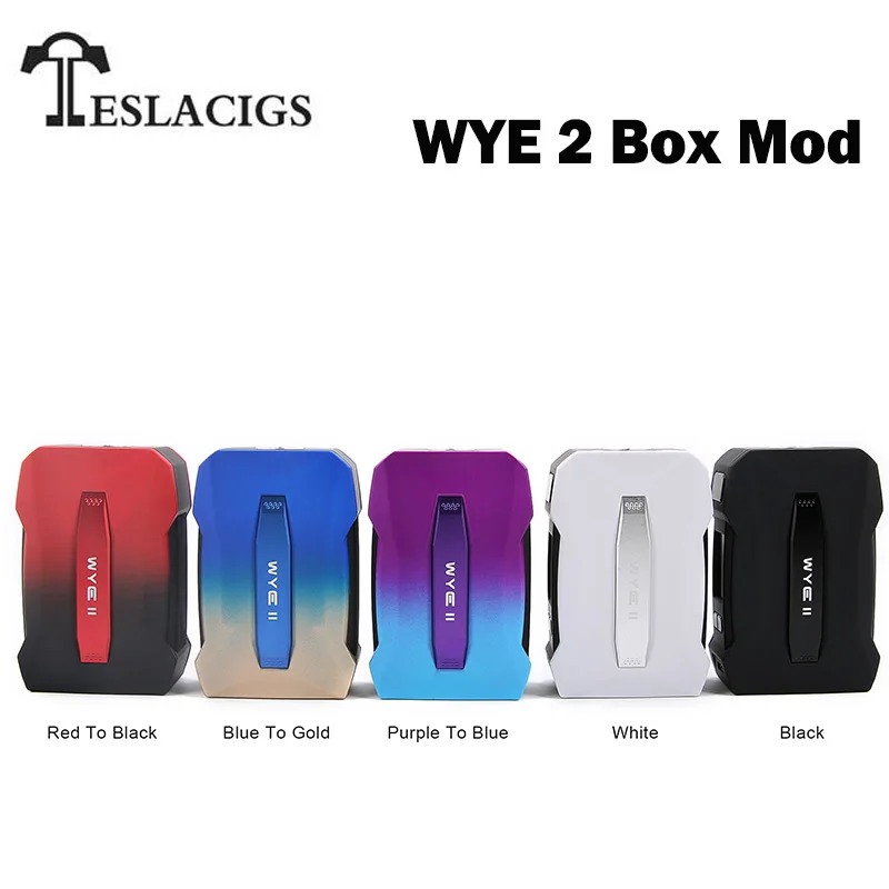 

Original Teslacigs WYE II TC MOD E Cigarette Tesla WYE II 215W Box MOD fit Tesla Resin Tank Max