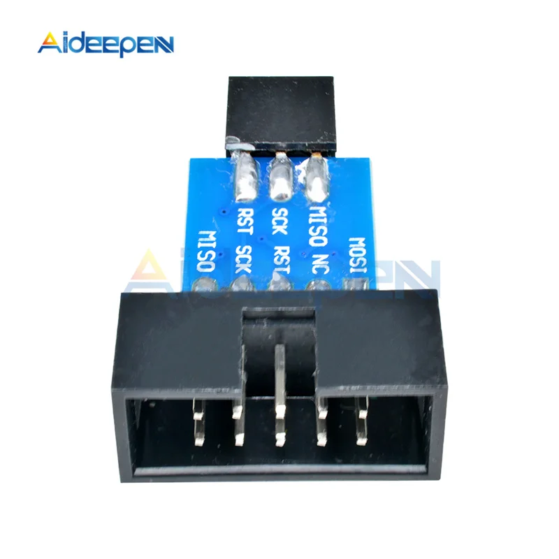 10 Pin до 6 Pin плата адаптера ISP интерфейс конвертер для Arduino AVR MCU макетная плата AVRISP USBASP STK500 программист