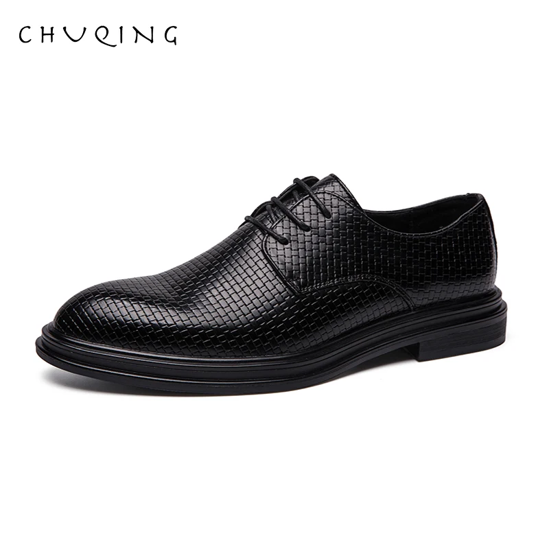 

CHUQING Mens Dress Slides Zapatos Fashion Leather De Hombre Summer Wedding Shoes