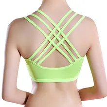 Сексуальный женский противоударный укороченный топ бюстгальтер нижнее белье бесшовное беспроводное перекрестное бюстье 99 XRQ88