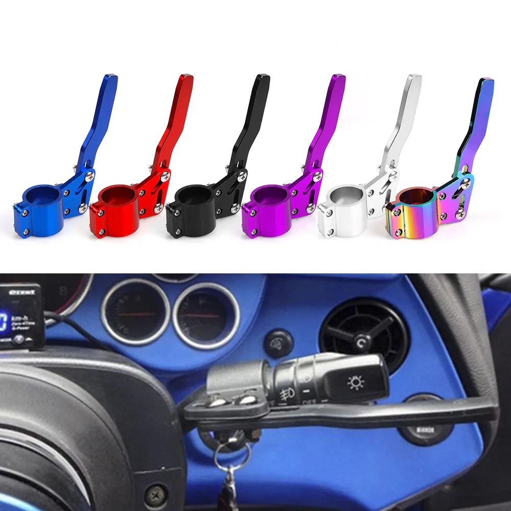 De aluminio estilo de coche de ajuste de la barra de extensión señal de posición de la palanca Kit accesorios de coche RS-STW013 De aluminio estilo de coche de ajuste de la barra de extensión señal de posición de la palanca Kit accesorios de coche RS-STW013