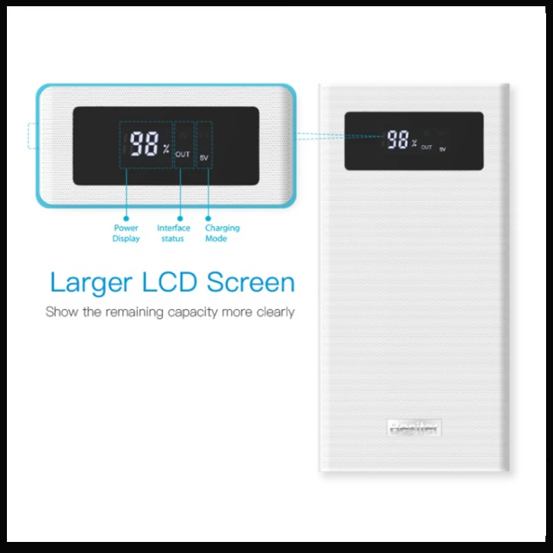  Original Besiter Power Bank 20000 mAh 2 Quick Charge 3.0 PowerBank Portable Charger External Batter
