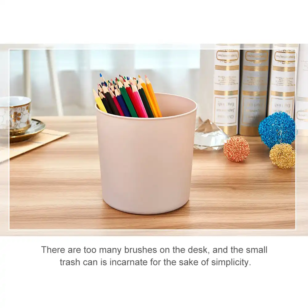 Chytaii Papelera de Escritorio Mini Papelera para Escritorio con Tapa Cubo de Almacenamiento Papelera Oficina Mesa Ba/ño Cocina Moda Simple