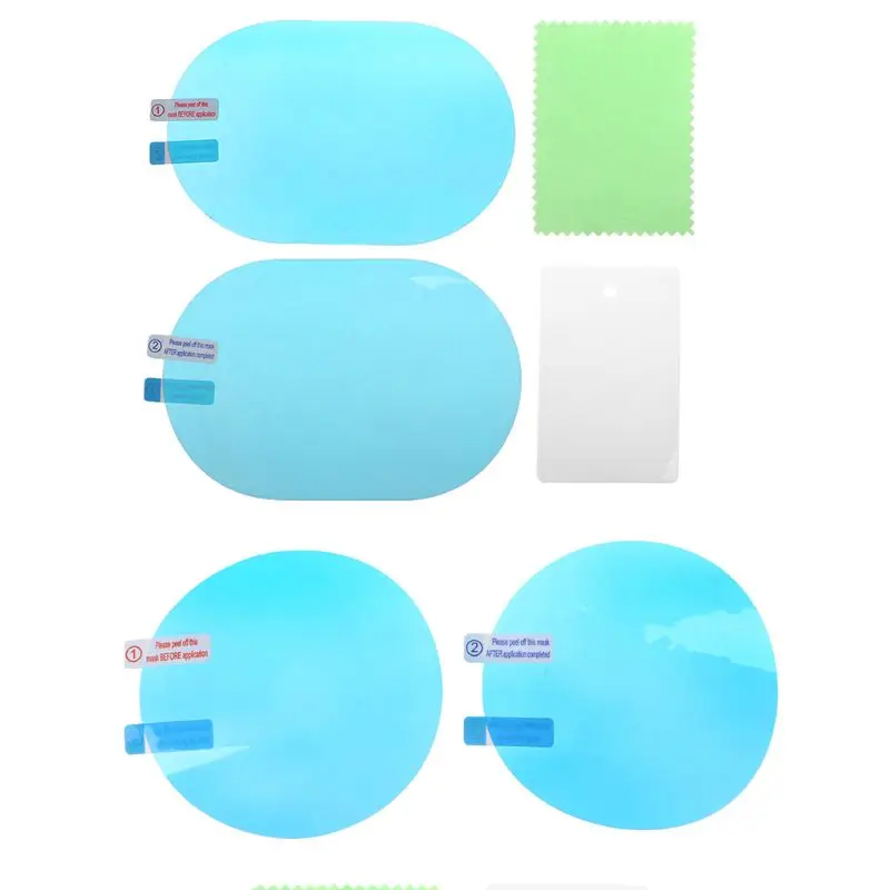

20192 Pcs Car Rearview Mirror Protective Film Anti Fog Window Foils Rainproof Rear View Mirror Film Screen Protector Accessories
