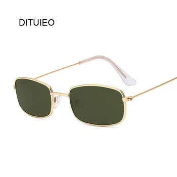 

Retro Rectangle Sunglasses Men Women Luxury Brand Designer Metal Frame Circle Sun Glasses Male Female Fashion Shades Oculos