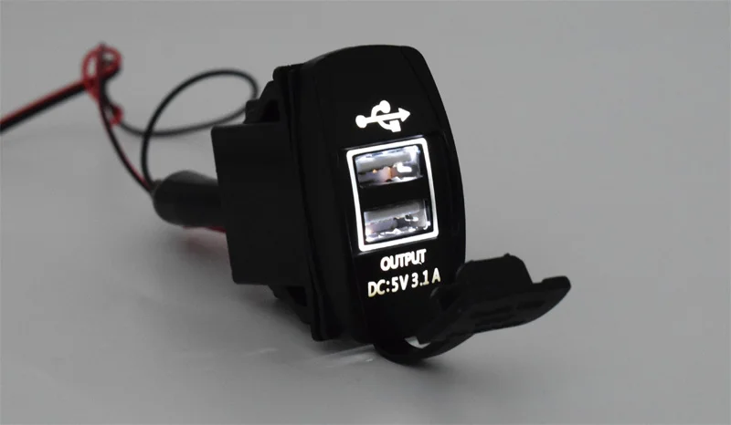 XCGaoon Универсальный двойной USB Автомобильное зарядное устройство адаптер питания 5 В 3.1A 2 USB разъем для iPhone IPad samsung fit Honda Toyota Nissan и т. Д