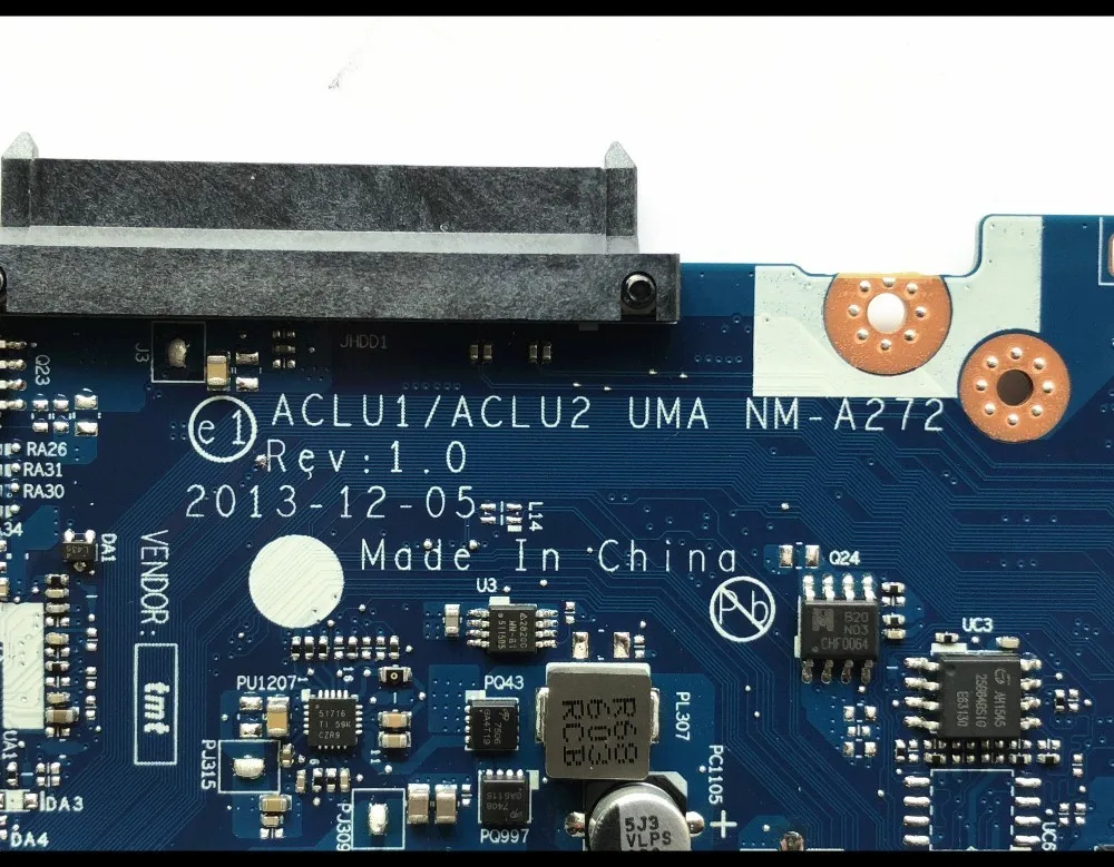 Высококачественная материнская плата ACLU1/ACLU2 UMA NM A272 для ноутбука Lenovo G50 70 5B20G45461 SR1EB
