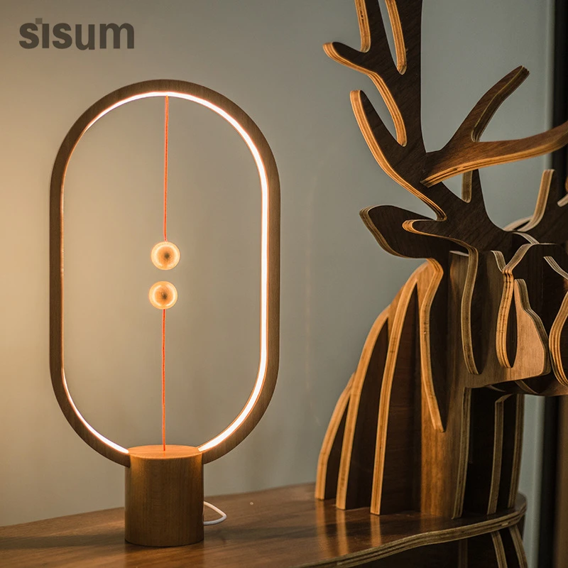 

2018 New Design Crative LED 5W Balance Magnetic Table Lampen Bed Reading Light LED Smart Art Dec Table Lamp