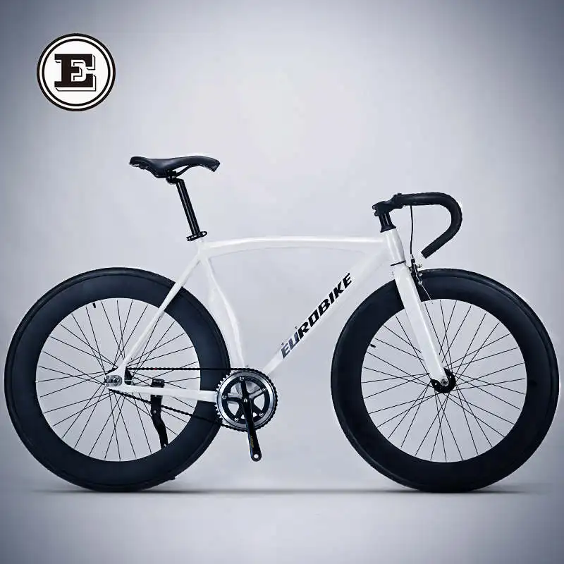 Велосипед с фиксированной передачей 700CC колесо 52 см рама из алюминиевого сплава мышечный дорожный велосипед фиксированная передача фиет Bicicleta - Цвет: white black